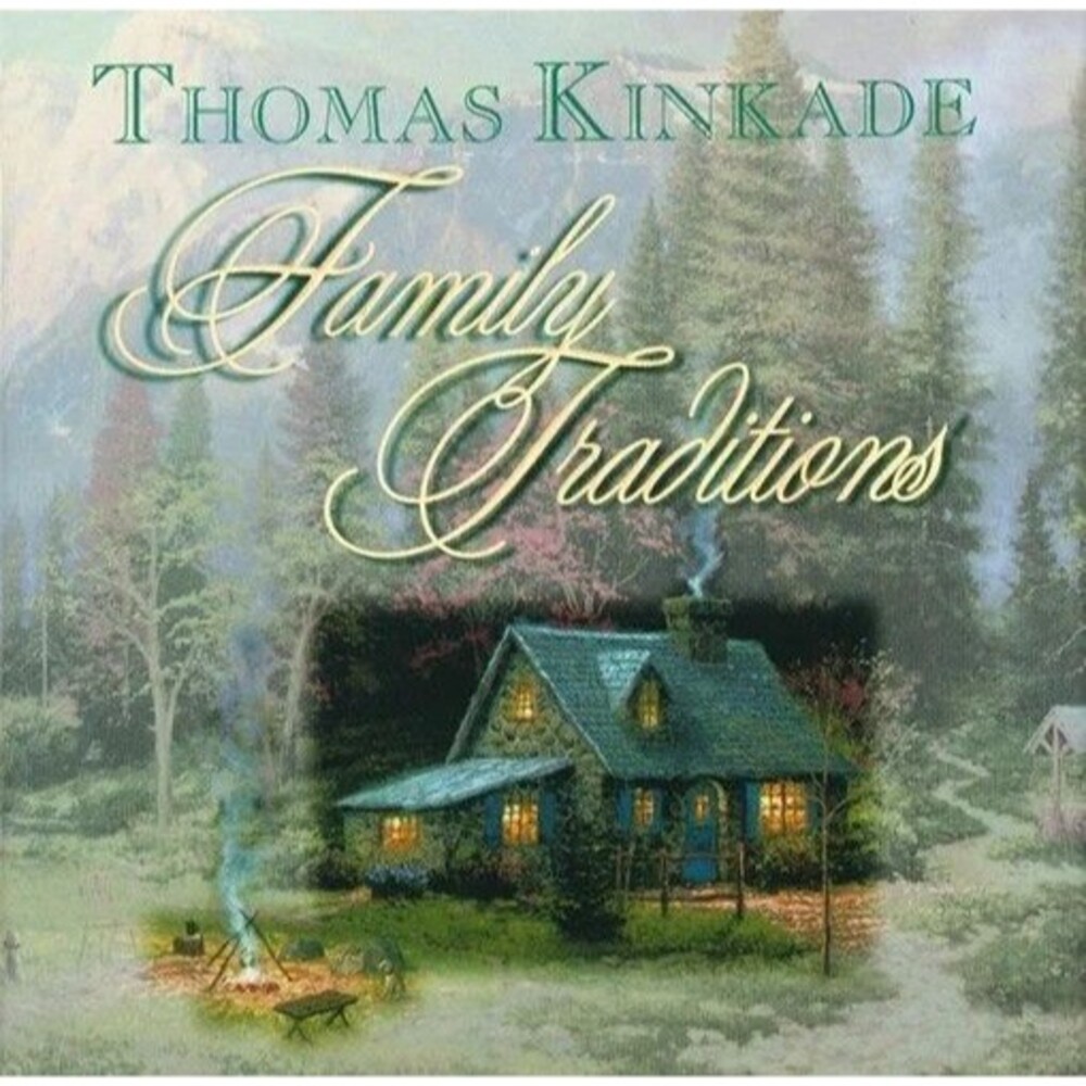 Thomas Kinkade Family Traditions Gift Book Hardcover Artwork Cottages